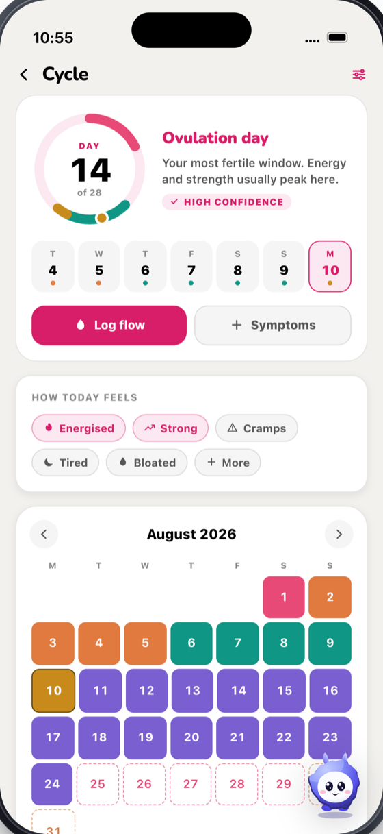 Heala cycle tracking