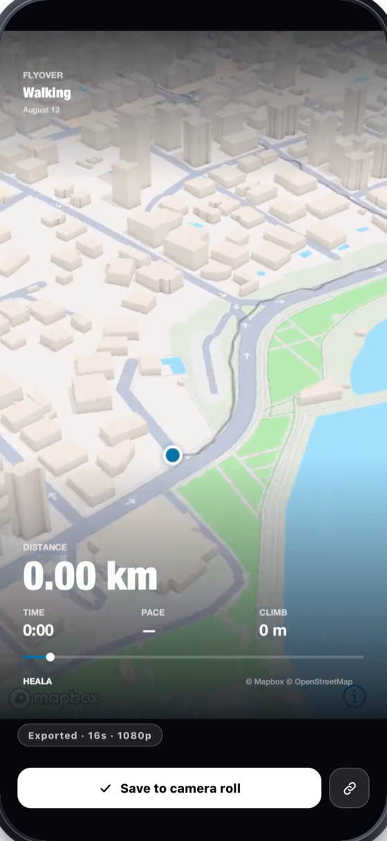 Heala 3D route flyover